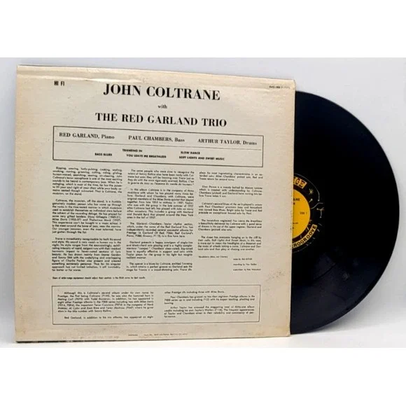 JOHN COLTRANE - TRANEING IN - JAZZ LP RECORD PRESTIGE OJC-189 RE-ISSUE 1985